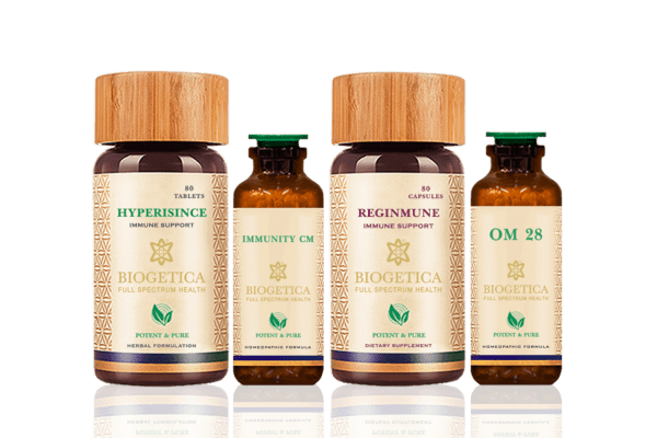 Freedom Immune Support kit with OM28 Immunity Cm, Ashwagandha, Reginmune and Tinospora - 160 Days