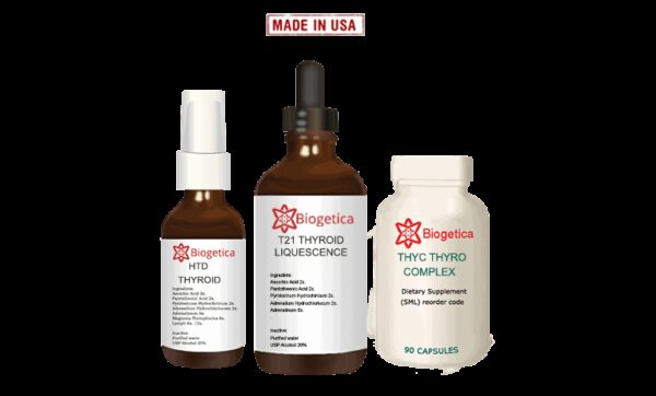 Biogetica Essentials Kit with T21 Thyroid Liquescence