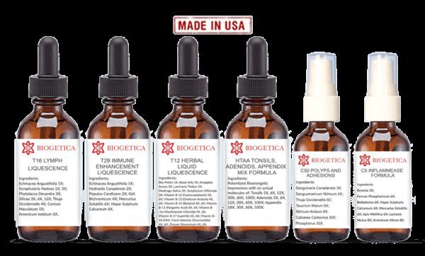 Biogetica Optimal Kit with T16 Lymph Liquescence