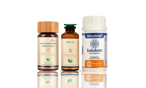 Doctor Recommended 4 Month Supply Biogetica Freedom Kit with OM 24 Formula and Leucorrsolve tablets