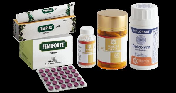 Doctor Recommended 4 month supply Biogetica Deliverance Kit with OM 24 Formula, Femiforte tablets and AV Vita F formula
