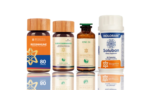 Doctor Recommended 4 month supply Biogetica Deliverance Kit with OM 24 Formula and Leucorrsolve tablets
