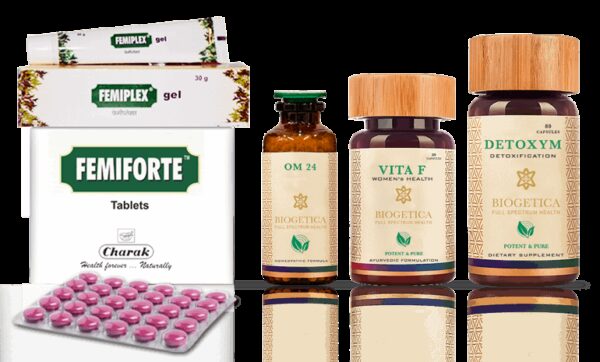 Doctor Recommended 4 month supply Biogetica Deliverance Kit with OM 24 Formula, Femiforte tablets and AV Vita F formula
