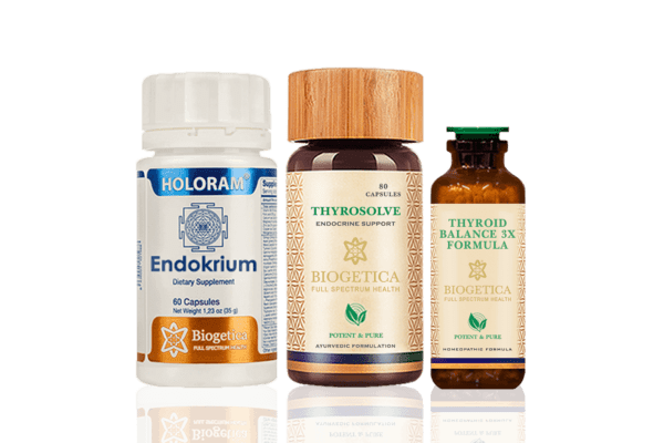 Freedom Endocrine Support Kit With Thyrosolve And Homeopathic Thyroidium 3X - 160 Days