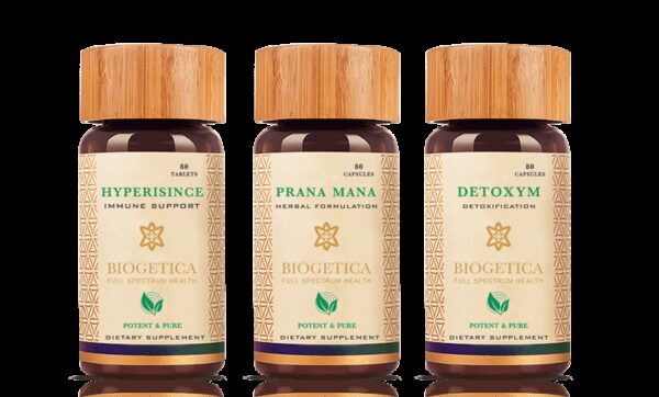 80 days supply of the Hyperisince, Detoxym, Prana Mana Kit